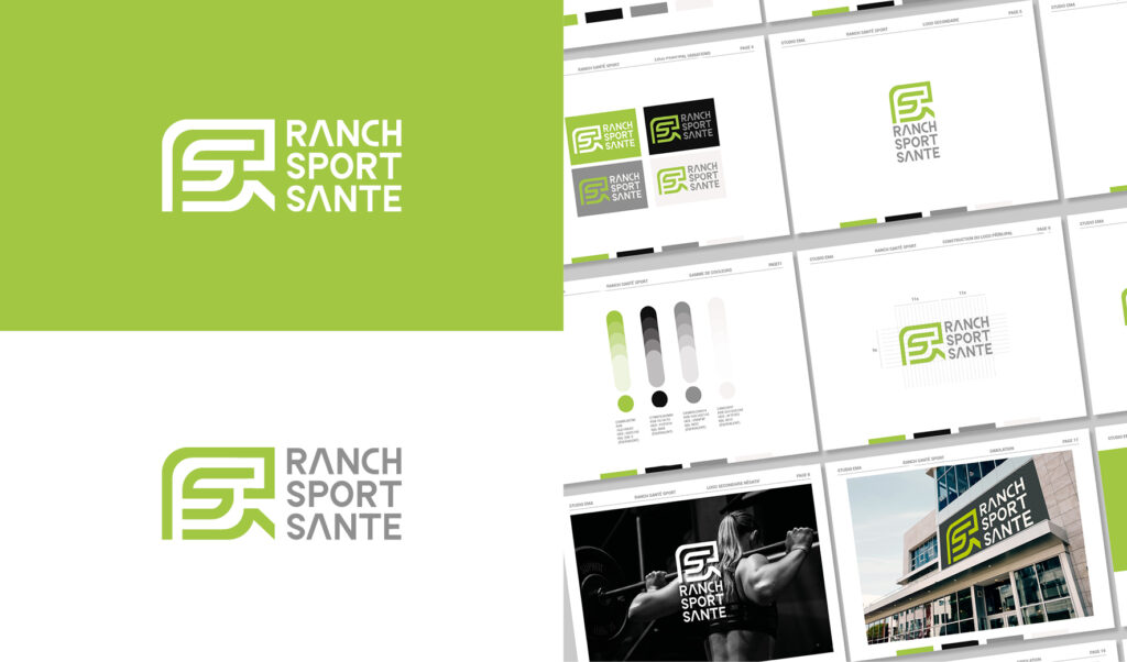 Studio Ema Ranch Sport sante Montmirail Logo branding graphiste freelance