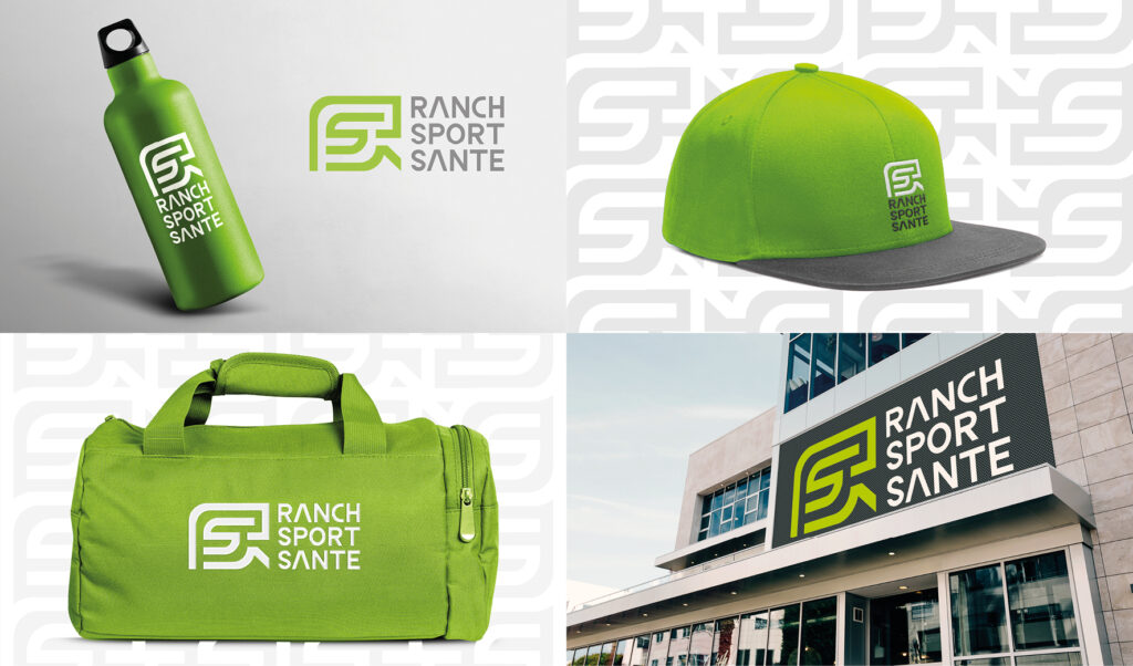 Studio Ema Ranch Sport sante Montmirail Logo branding graphiste freelance