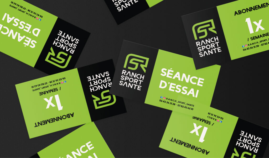 Studio Ema Ranch Sport sante Montmirail Logo branding graphiste freelance