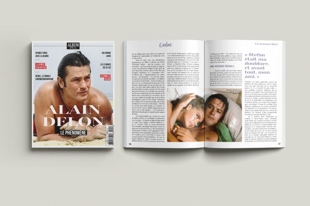 Studio Ema magazines édition presse Lafont Presse entreprendre Album spécial Alain Delon