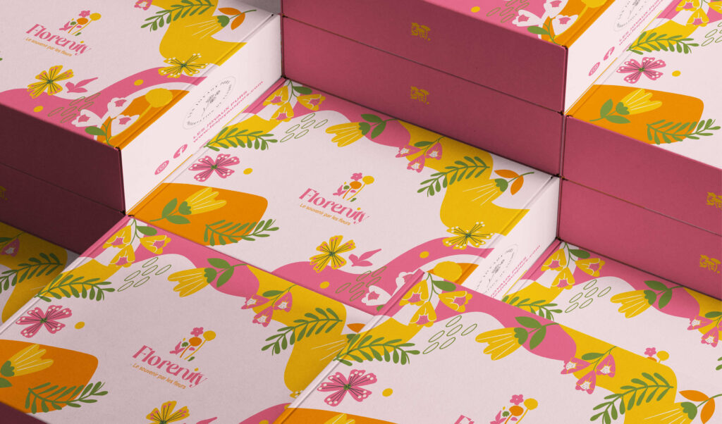 Studio Ema Florenity Les Joyaux purs identité visuelle logo packaging stratégie créative