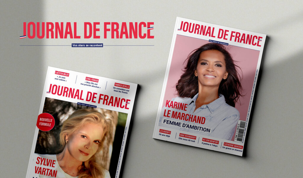 Studio Ema Edition Presse Magazine Journal_de_France_ingrid Chauvin Laurent Mariotte, Sylvie Vartan, Pamela Anderson, Julia Roberts, Vincent Lagaf'