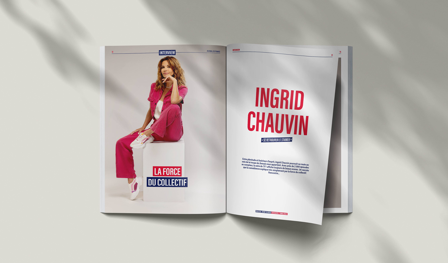 Studio Ema Edition Presse Magazine Journal_de_France_ingrid Chauvin Laurent Mariotte, Sylvie Vartan, Pamela Anderson, Julia Roberts, Vincent Lagaf'