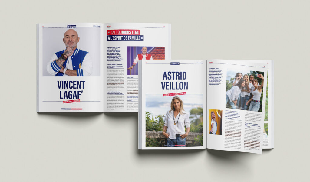 Studio Ema Edition Presse Magazine Journal_de_France_ingrid Chauvin Laurent Mariotte, Sylvie Vartan, Pamela Anderson, Julia Roberts, Vincent Lagaf'