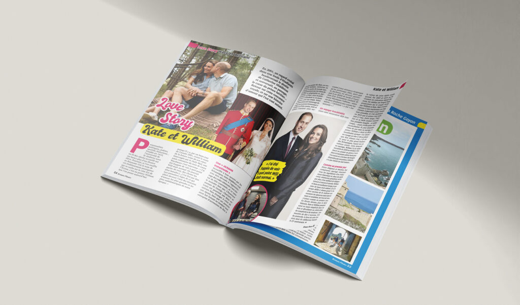 Studio Ema maquette magazine presse roman photos direction artistique