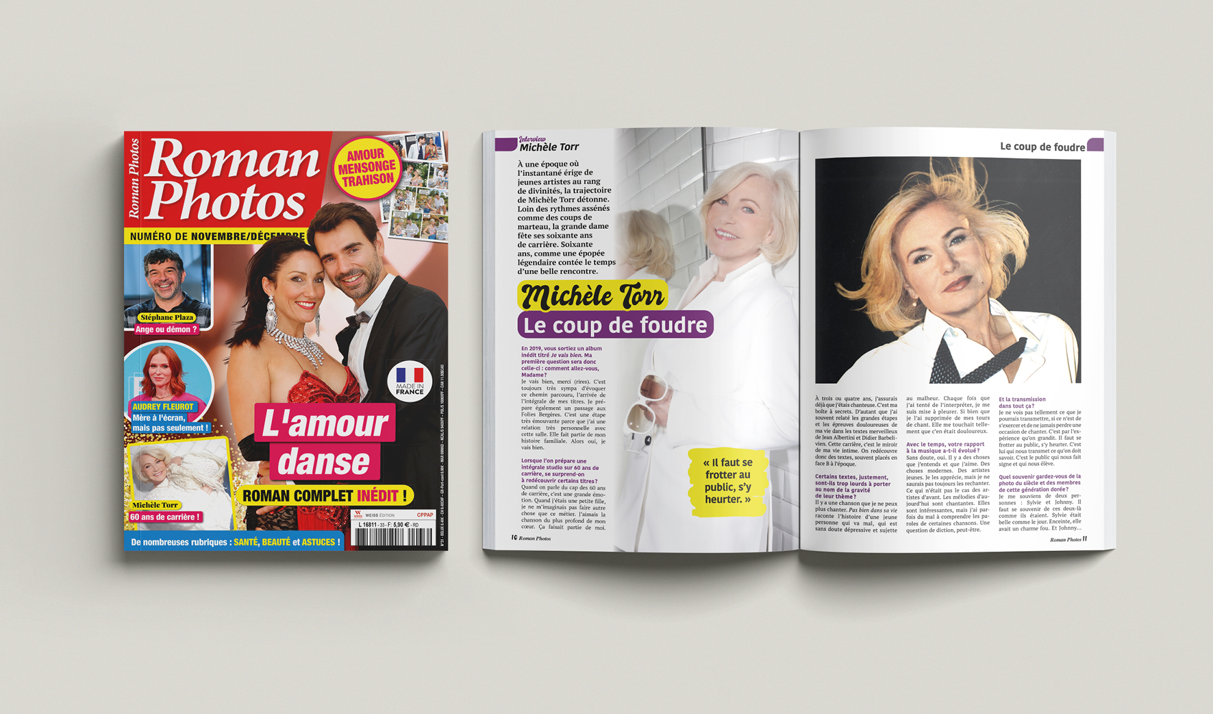 Studio Ema maquette magazine presse roman photos direction artistique
