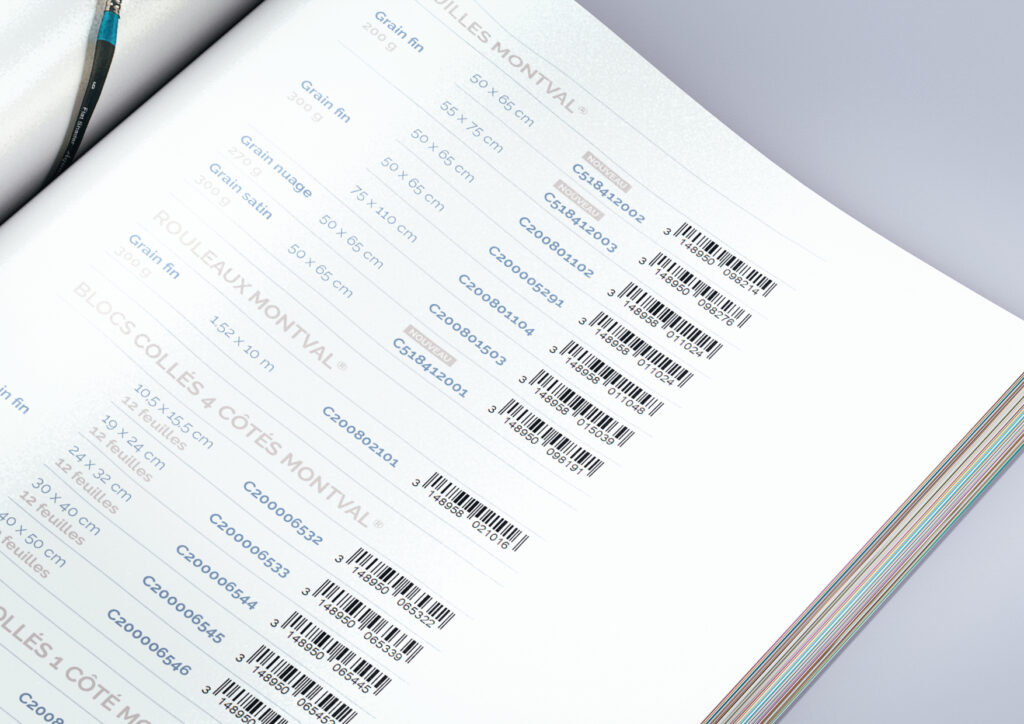 Canson, Montval, studio Ema, print, catalogue produits